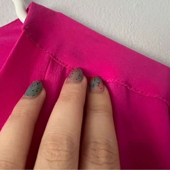 The Podolls Barbiecore Pink Silk Wrap Dress XS - Picture 10 of 11